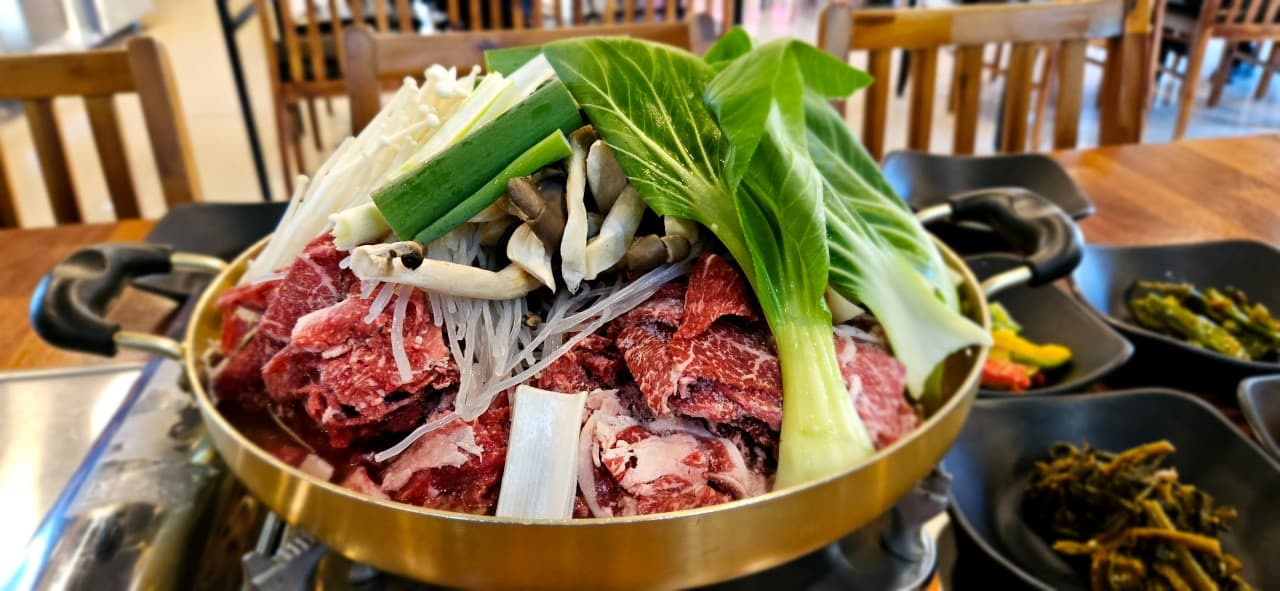 한우 불고기 전골